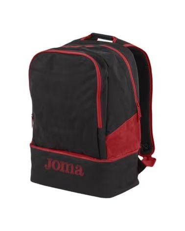 ZAINO JOMA ESTADIO III NERO CON DETTAGLI ROSSI 23.8L - RIF. 400234-106 NEGRO