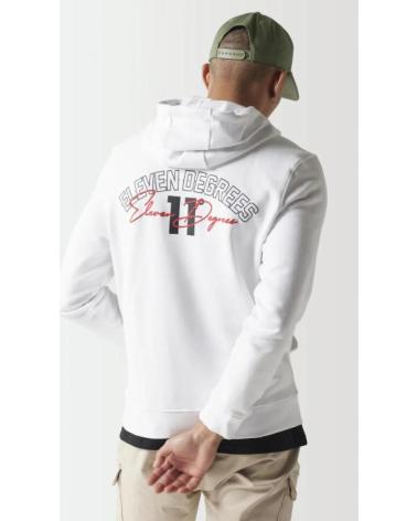 MOLETOM COM CAPUZ STREETWEAR 11 DEGREES BRANCO PARA HOMEM BLANCO