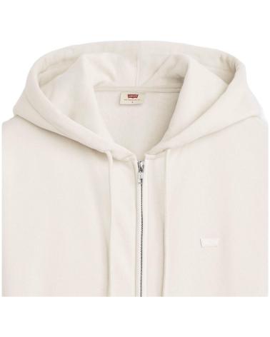 CAMISOLA COM CAPUZ LEVI'S HOODIE PARA MULHER - BEGE CLÁSSICO BEIGE
