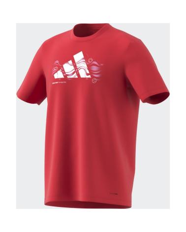 T-SHIRT SPORTIVA ADIDAS ROSSA ROJO