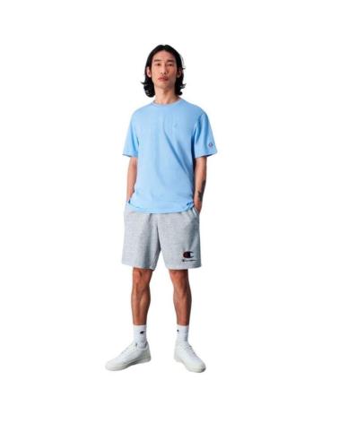 CHAMPION T-SHIRT LEGACY CREWNECK 219874-BS083 BLEU CIEL AZUL