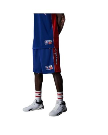 -CHAMPION-BERMUDA-SHORT-LEGACY-BASKET-ROJO-T-SHIRT-219746-BS003-AZUL