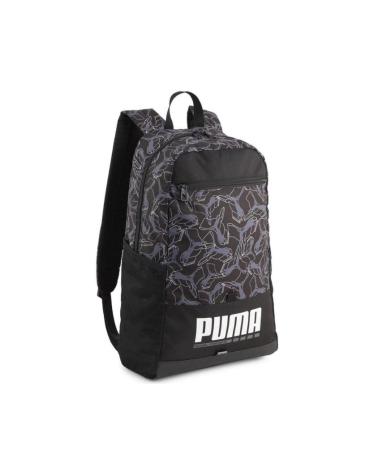MOCHILA PUMA NEGRA CON ESTAMPADO Y LOGO NEGRO