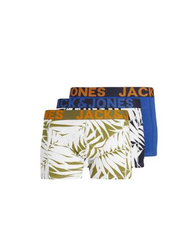 PACK DE 3 BÓXERS AJUSTADOS JACK & JONES JACCALM LEAVES 12240226 MULTICOLOR MULTICOLOR