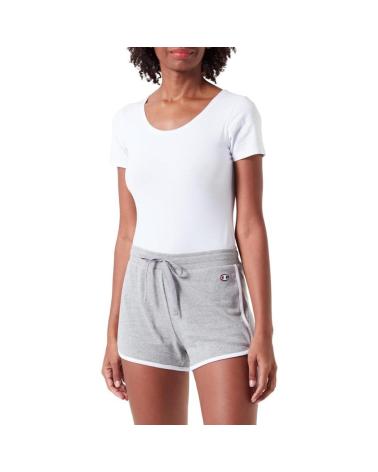 CHAMPION LEGACY SHORTS GREY WITH WHITE TRIM 117159-EM006 GRIS