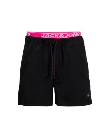 JACK AND JONES PANTALONCINI DA BAGNO NERI BLACK