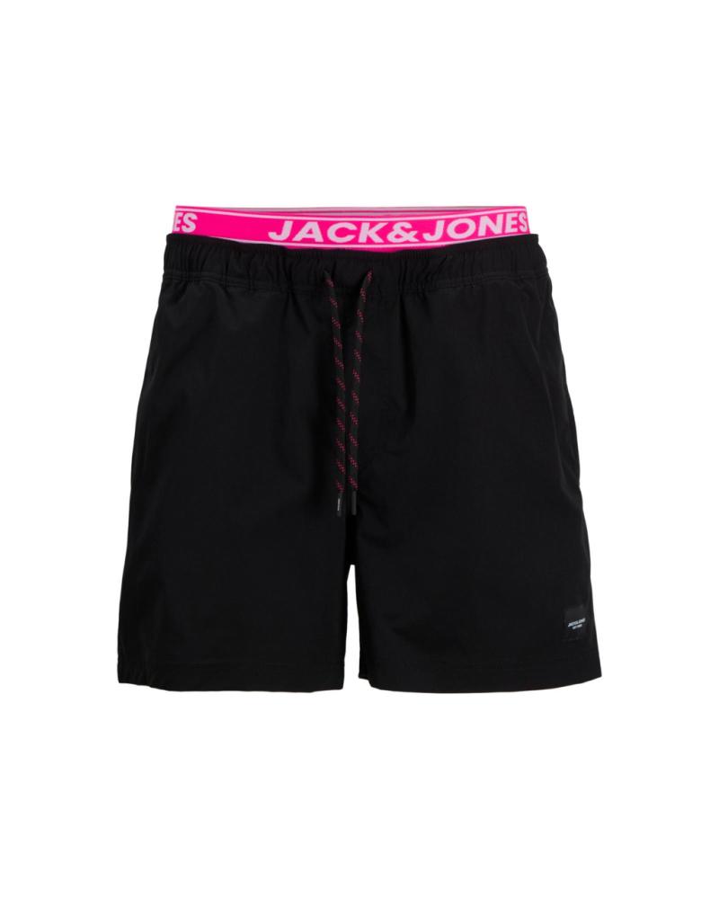 JACK AND JONES PANTALONCINI DA BAGNO NERI BLACK