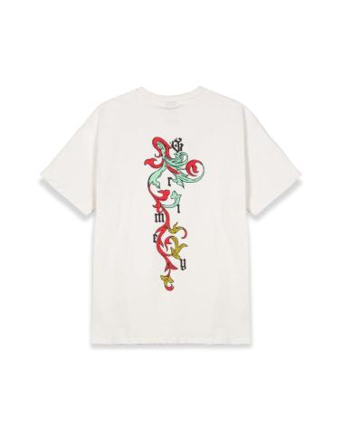 CAMISETA GRIMEY OWHT BEIGE CON ESTAMPADO GRÁFICO TRASERO OWHT