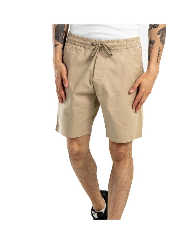 SHORT EN COTON BEIGE STYLE URBAIN KARL KANI BEIGE