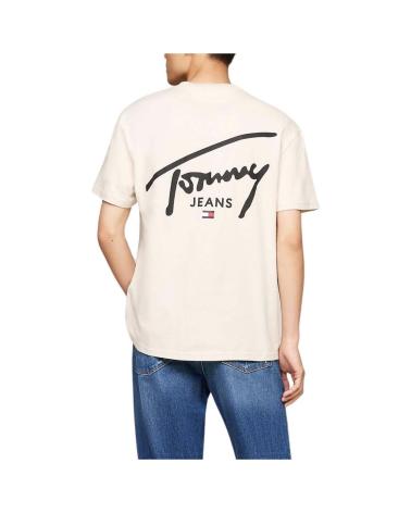 T-SHIRT TOMMY HILFIGER AVEC LOGO BEIGE POUR HOMME BEIGE