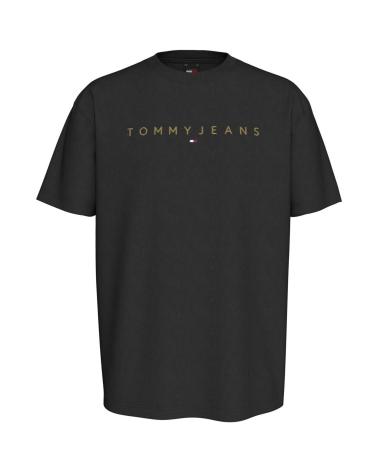 T-SHIRT TOMMY HILFIGER AVEC LOGO NOIR POUR HOMME NEGRO