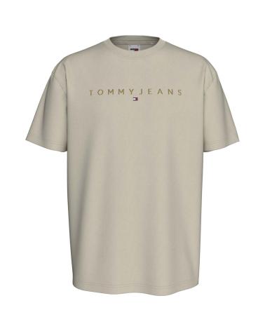 T-SHIRT TOMMY HILFIGER AVEC LOGO SABLE POUR HOMME BEIGE
