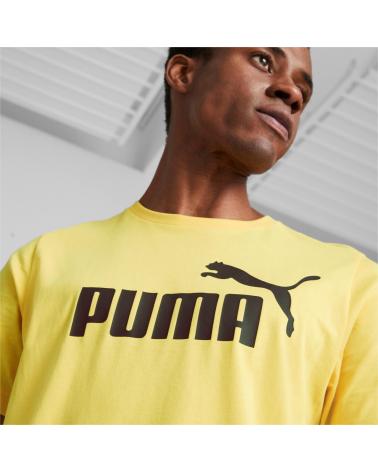 PUMA ESS LOGO T-SHIRT FÜR HERREN - GELB (ART.-NR. 586667-43) AMARILLO