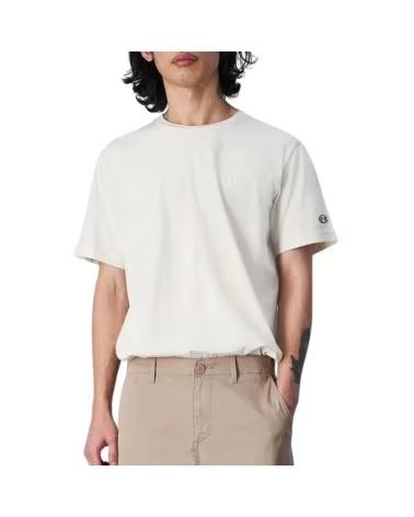 CAMISETA CHAMPION LEGACY GOLA REDONDA DE MANGA CURTA BEGE - REF. 219874-YS137 YS137