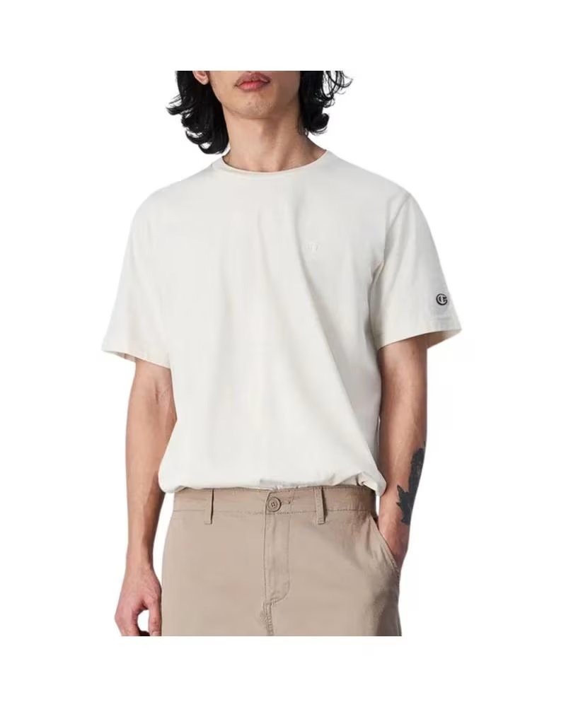 CAMISETA CHAMPION LEGACY GOLA REDONDA DE MANGA CURTA BEGE - REF. 219874-YS137 YS137