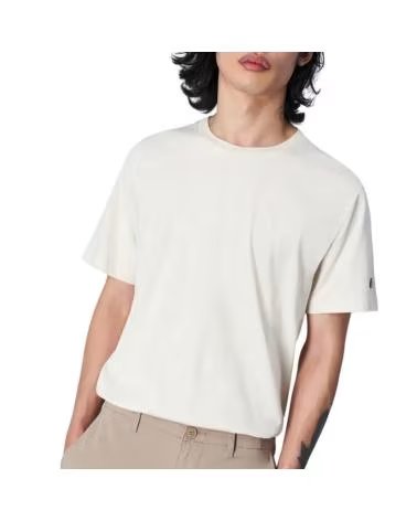 CAMISETA CHAMPION LEGACY GOLA REDONDA DE MANGA CURTA BEGE - REF. 219874-YS137 YS137