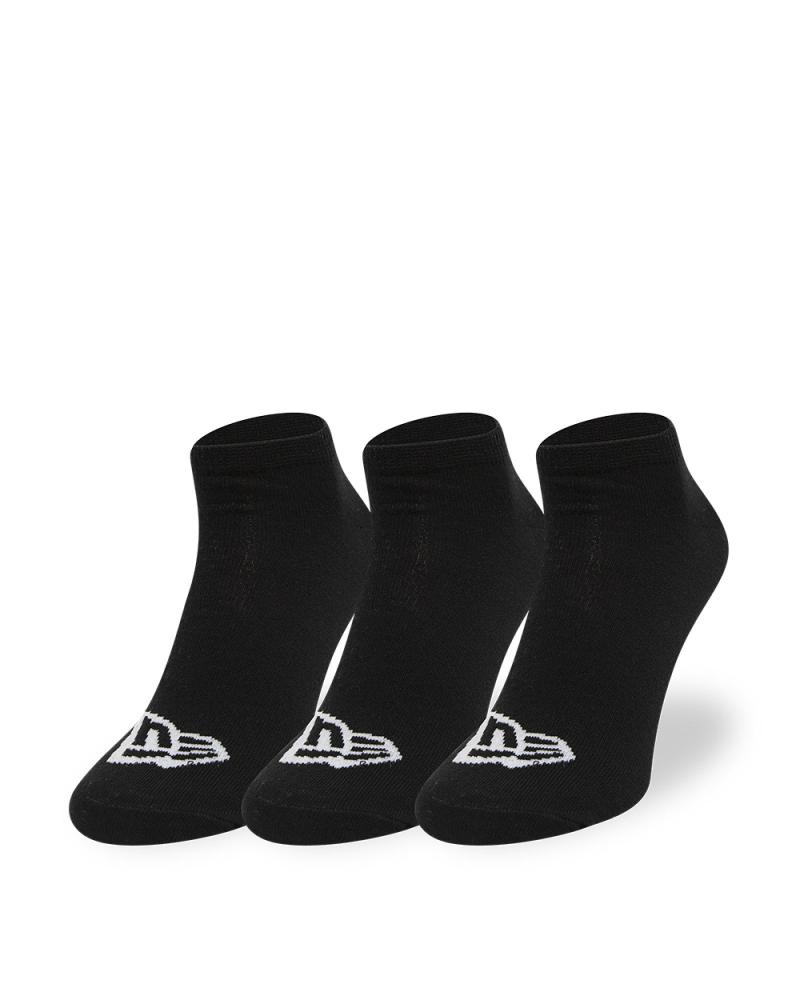 NEW ERA OFFICIAL FLAG 3-PACK SOCKS 13113640 BLACK NEGRO