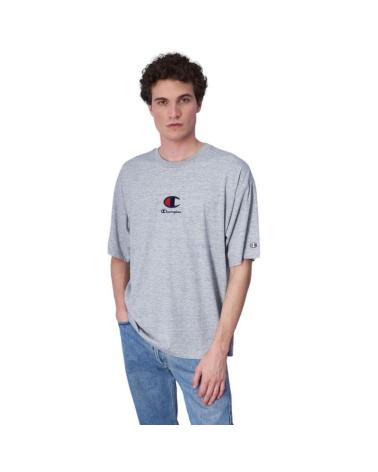 T-SHIRT CHAMPION LEGACY LOGÓTIPO BORDADO 219847-EM021 CINZENTO GRIS