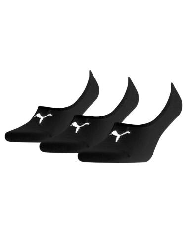 PACK 3 MEIAS INVISÍVEIS PUMA PINKY FOOTIE PRETAS 171001-200 200