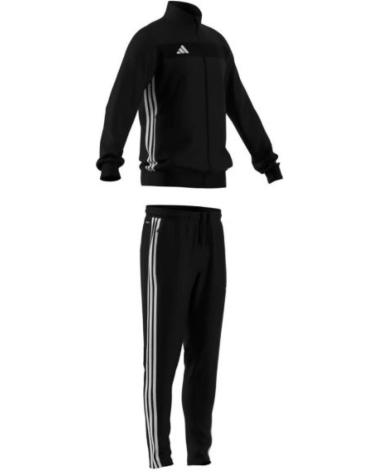 TUTA ADIDAS NERA CON STRISCE BIANCHE BLACK-WHITE