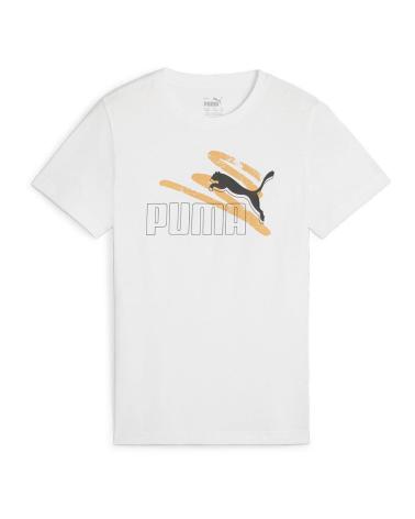 T-SHIRT PUMA ESSENTIALS 2 LOGO LAB SUMMER BIANCA 678988 BLANCO