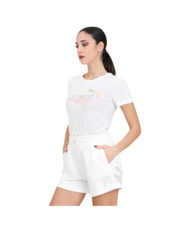 PUMA SHORT ESS SUMMER DAZE 5 BIANCO 679928-02 BLANCO