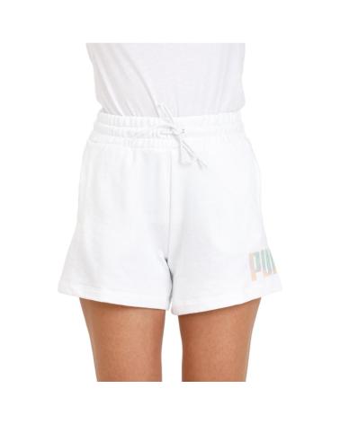 PUMA SHORT ESS SUMMER DAZE 5 BIANCO 679928-02 BLANCO