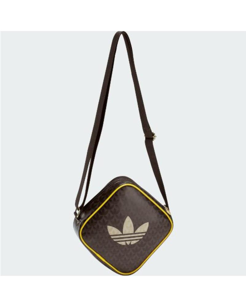 BORSA A TRACOLLA ADIDAS ORIGINALS MARRONE CON LOGO TREFOIL MARRóN