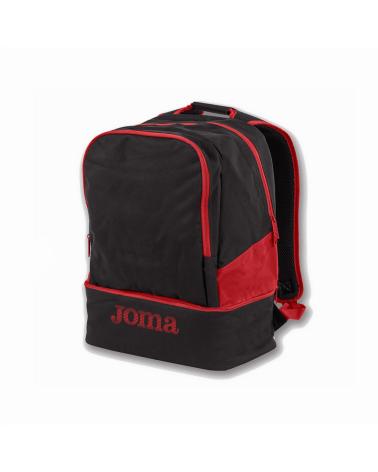 JOMA MOCHILA ESTADIO III NEGRA CON DETALLES ROJOS 23.8 LITROS 400234-106 NEGRO