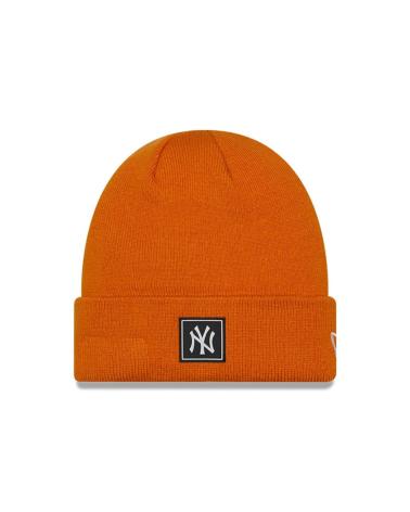 BERRETTO IN MAGLIA NEW ERA ARANCIONE CON LOGO FRONTALE NARANJA