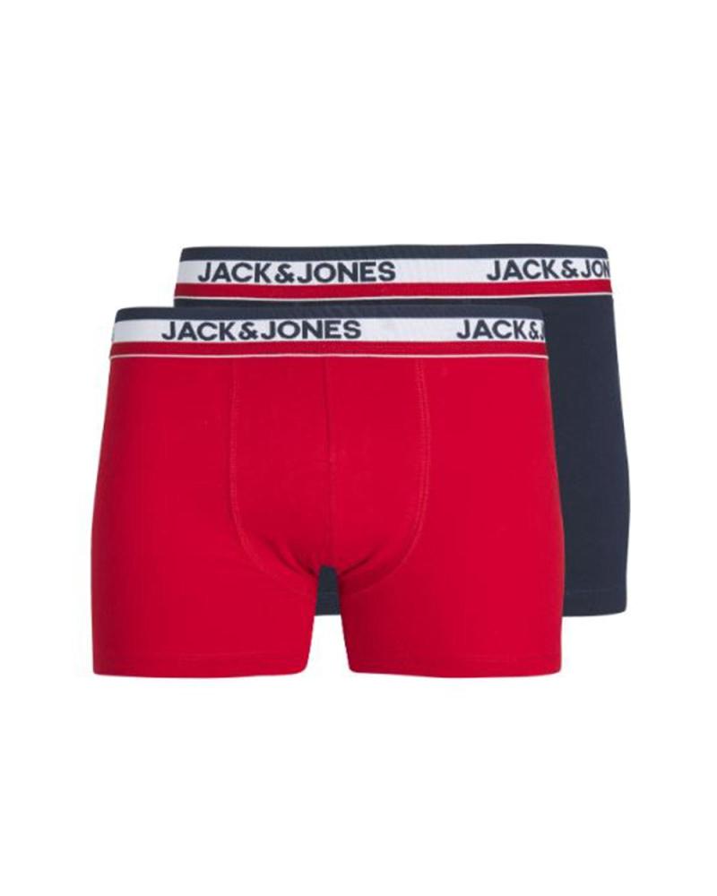 PACK BOXER ADERENTI JACK & JONES 12234532 ROSSO ROJO