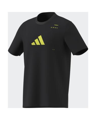 T-SHIRT DA TENNIS ADIDAS NERA DA UOMO NEGRO