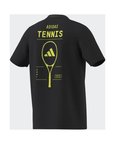 T-SHIRT DA TENNIS ADIDAS NERA DA UOMO NEGRO