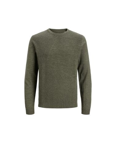 PULL JACK & JONES VERT DUSTY POUR HOMME 12236214 DUSTY