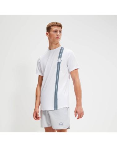 T-SHIRT ELLESSE VENTURENT SXV20009-128 BLANC AVEC BANDE DISTINCTIVE GRIS