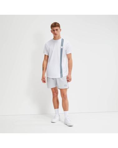 T-SHIRT ELLESSE VENTURENT SXV20009-128 BLANC AVEC BANDE DISTINCTIVE GRIS