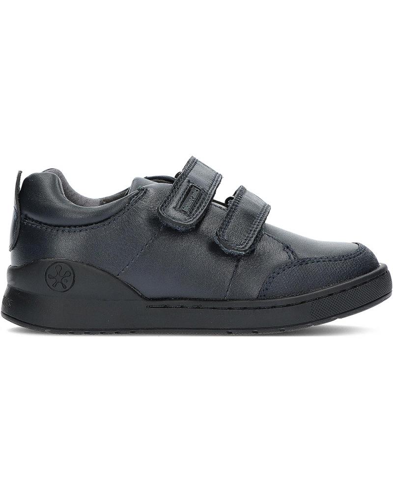 Deportivas de Niño GARVALIN COLEGIAL DOS VELCROS MARINO