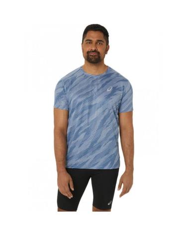 MAGLIETTA ASICS CORE ALL OVER PRINT SS BLU 201 AZUL