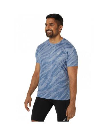 MAGLIETTA ASICS CORE ALL OVER PRINT SS BLU 201 AZUL