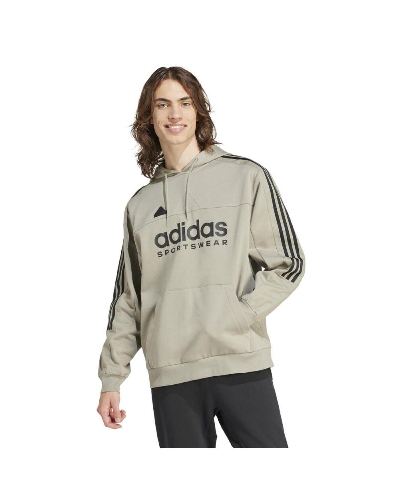 FELPA CON CAPPUCCIO ADIDAS TIRO HOUSE OF SPORTSWEAR - GRIGIO VERDASTRO (IV81) GRIS