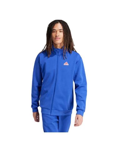 ADIDAS CHAQUETA SUDADERA FUTURE ICONS BADGE OF SPORT OLY IS9595 AZUL ROYAL AZUL