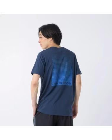 NEW BALANCE T-SHIRT SE HTC GR TEE MT41071 NNY MARINEBLAU AZUL MARINO
