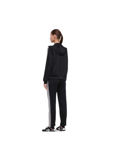 ADIDAS W BOLDBLOCK TS TRAININGSANZUG SCHWARZ MIT WEISSEN STREIFEN IN1838 NEGRO