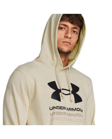 UNDER ARMOUR SUDADERA RIVAL TERRY GRAPHIC HOODIE BEIGE 1386047-273 1