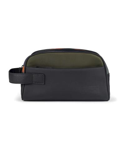 BEAUTY CASE MUNICH ESSENTIALS BICOLORE VERDE OLIVA E NERO VERDE