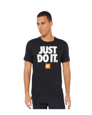 NIKE T-SHIRT NSW JUST DO IT SCHWARZ DZ2989-010 NEGRO