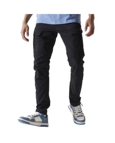 11 DEGREES CORE SLIM FIT CARGO PANTS BLACK NEGRO