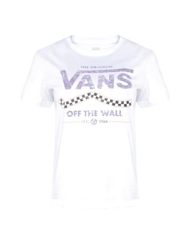 CAMISETA VANS OFF THE WALL LOKKIT MANGA CORTA BLANCA BLANCO