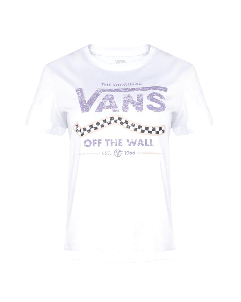 T-SHIRT VANS OFF THE WALL LOKKIT MANGA CURTA BRANCA BLANCO