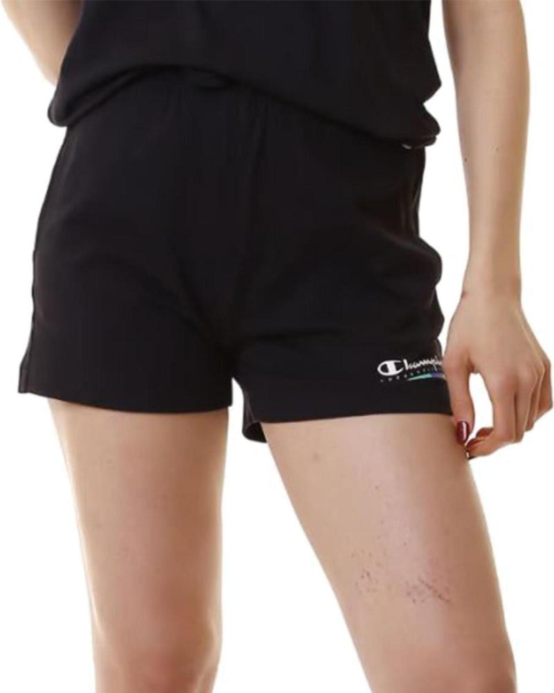 PANTALONCINI CHAMPION GRAPHIC SHOP KK001 NERI DA DONNA KK001